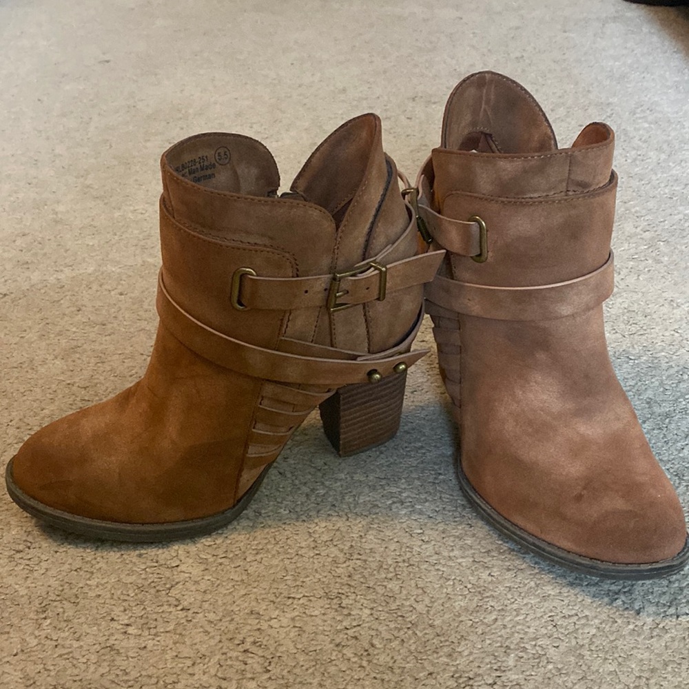 Brown booties
